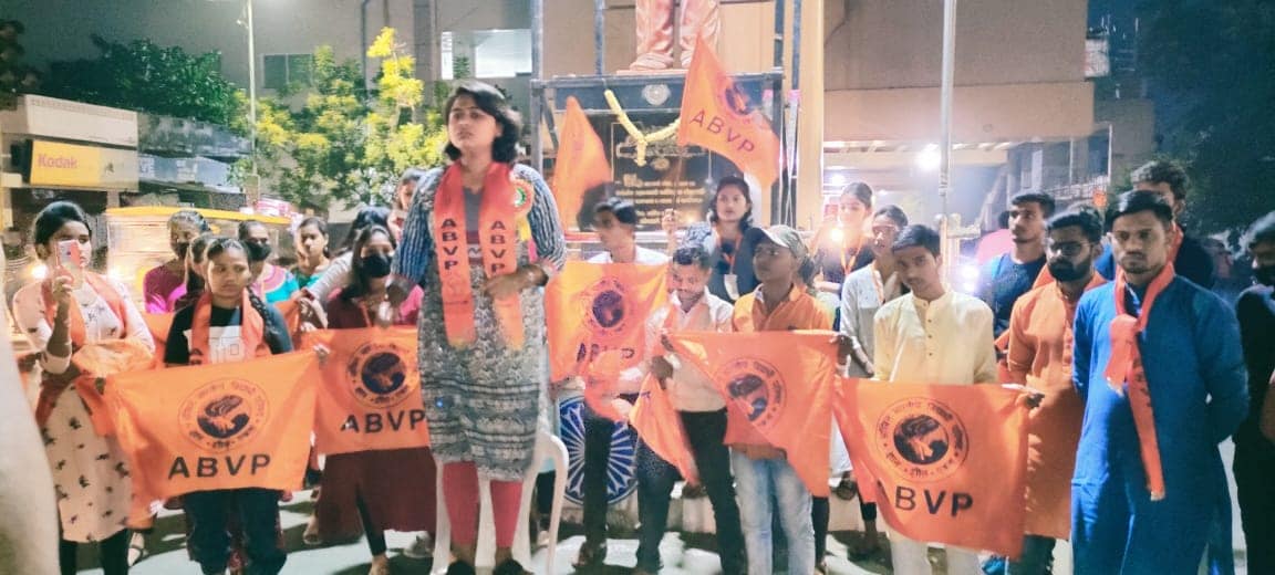 त्रिपुरा में अभाविप कार्यकर्ता पर कट्टरपंथियों द्वारा जानलेवा हमले का देशव्यापी विरोध