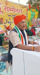 प्रान्त प्रचारक श्री रामजी भाईसाहब विराट हिन्दू सम्मेलन में संबोधन देते हुए