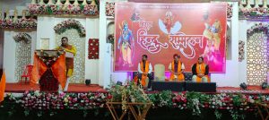 आरएसएस क्षेत्र प्रचार प्रमुख सुभाष जी विराट हिन्दू सम्मेलन को संबोधित करते हुए।